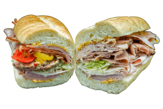 a close up of a sandwich